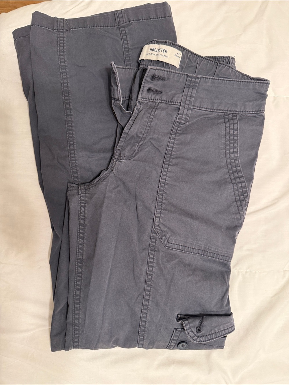 Hollister Men’s Slate Gray Cargo Pants